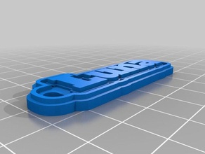 luna Anahtarlık özelleştirilmiş 3d print model - Mito3D