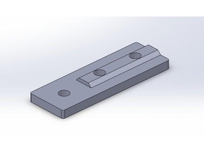 2020 v-slot straight plate 3d printing extrusion bolt flat frame 3d print model - Mito3D