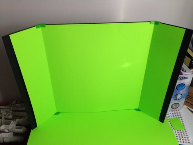 green-screen stehen Kamera clips Füße green screen stand 3D print model - Mito3D