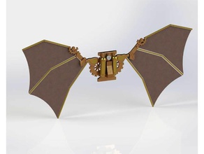steampunk batwings costume cosplay gear gears halloween steam wing wings 3d print model - Mito3D