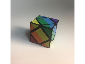 mini skewb de 35mm puzzles puzzle rubiks cube reviradas curvas 3d print model - Mito3D