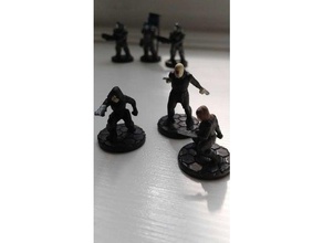 cyberninja miniatures 18 mm 28 jeux 18mm 28mm miniature figurine table de jeu 3d print model - Mito3D