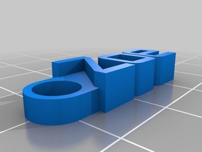 zoe organización personalizado 3d print model - Mito3D