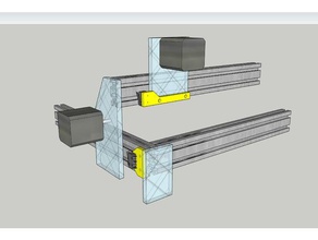 biqu graveur laser de butée montures pièces 3d print model - Mito3D