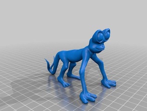 los grandes ojos de la criatura las esculturas animal wierd 3d print model - Mito3D