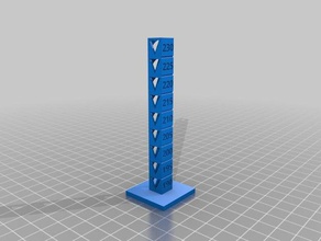 190-230 customized temp calibration tower 3d printing tests 3d print model - Mito3D