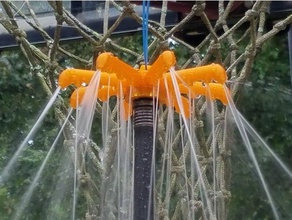 octosoaker all'aperto e giardino di raffreddamento l'irrigazione ragazzi sprinkler soaker estate durante l'estate giocattolo verticale giochi d'acqua 3d print model - Mito3D
