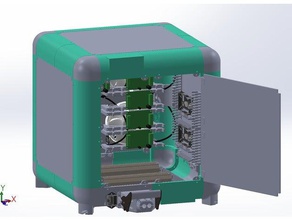 elektrik kabini moveo 3d baskı arduino kutusu dolap tasarım sürücü elektrikli robot step 3d print model - Mito3D