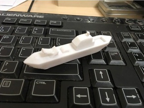 Spielzeug-Kriegsschiff Fahrzeuge 3d print model - Mito3D