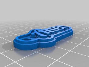 aner keychains customized 3d print model - Mito3D