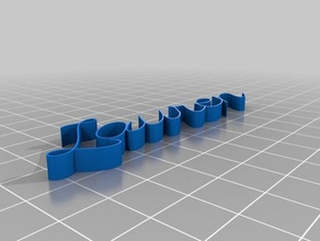 Namen lauren kundengebundene 3d print model - Mito3D