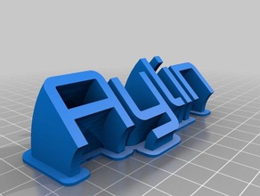 aylin office customized 3d print model - Mito3D