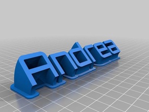 andrea office personalizado 3d print model - Mito3D
