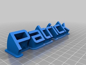 patrick bureau de personnalisé 3d print model - Mito3D