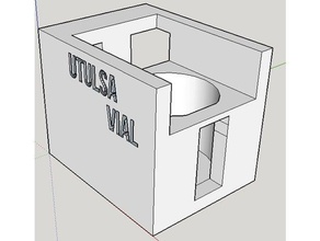 l'adaptateur pour flacon de l'apprentissage analytiques la loi beer chimie cuvette l'instrument science spectroscopie ultraviolet uv-vis 3d print model - Mito3D