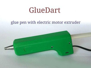 gluedart glue pen motor extruder case diy 3d modeling printing fusion 360 gun stick tanyaakinora tool 3d print model - Mito3D