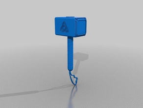 thor o martelo mjolnir adereços thors hammer 3d print model - Mito3D