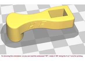 lancia fulvia 1600 hf clip de la nariz automoción 3d print model - Mito3D
