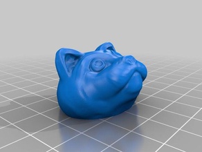 tabella cat animali figurina e senza supporti necessari scolpire sculptris 3d print model - Mito3D