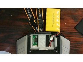 qx7 NiCd-Batterie Einschub-anti-rattle - dbs r c Fahrzeuge aloft hobbies taranis 3d print model - Mito3D