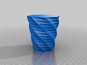 twistedpencilholder containers customized 3d print model - Mito3D