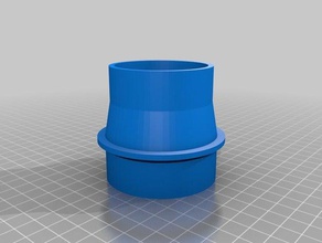 il mio personalizzato tubo di aspirazione adattatore 60x53x3 parti su misura 3d print model - Mito3D