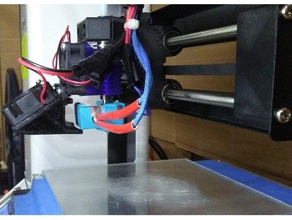 monoprice mini e3d parts fan housing 3d printer 3d print model - Mito3D