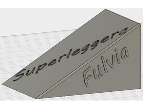 fulvia 1600 hf wedge automotive 3d print model - Mito3D
