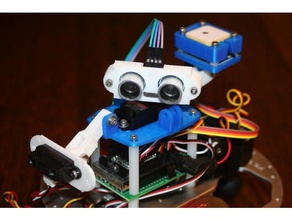 la torreta del escáner de placa robótica onebot pattonrobotics 3d print model - Mito3D
