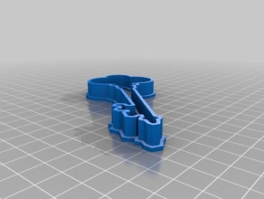 tecla do cortador de cookie A impressão 3d 3d print model - Mito3D