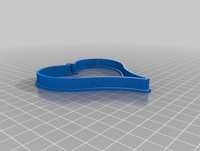 coração cortador de cookie A impressão 3d 3d print model - Mito3D