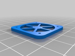 my customized simple parametric fan grill 3d printer parts 3d print model - Mito3D