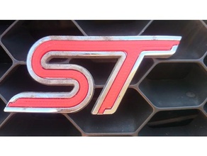 logotipo de st signos y logotipos automóvil fiesta el foco ford 3d print model - Mito3D