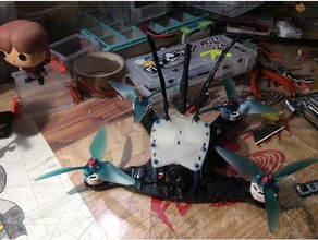 rmrc hellbender 204 reemplazo de la placa superior r c vehículos drone el fpv multicopter quadcopter 3d print model - Mito3D