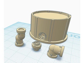 épica de la tubería del tanque almacenamiento conectores juegos epic30k epic40k 3d print model - Mito3D