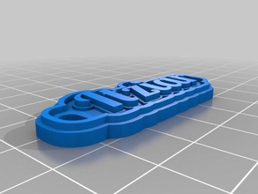 itziar keychains customized 3d print model - Mito3D