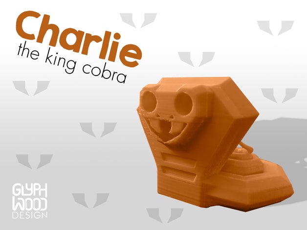 charlie cobra animali animale carino low poly rettile rettili serpente i serpenti 3D print model - Mito3D