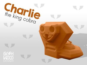 charlie kobra hayvanlar hayvan sevimli poly düşük sürüngen sürüngenler yılan yılanlar 3d print model - Mito3D