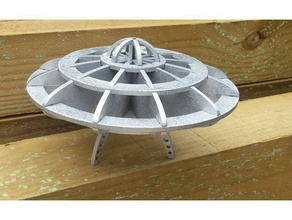 disco voador veículos lasercut corte a laser scifi 3d print model - Mito3D