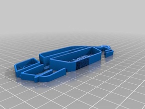 mi personalizados ford mustang 2013 clave de la cadena personalizado 3d print model - Mito3D