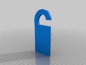 pancarte porte personnalisable aksesuarlar kapı işareti 3d print model - Mito3D