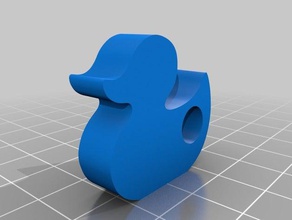 duck keychain keychains key chain 3d print model - Mito3D