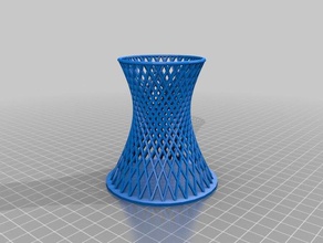 hyberbolic tower pen holder office 3d print model - Mito3D