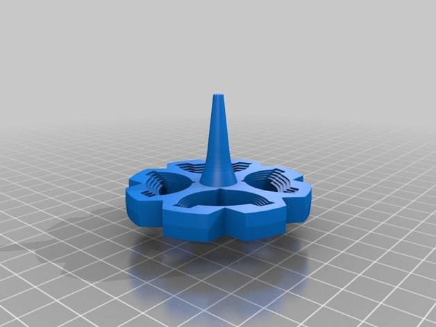 Üstler 3d baskı karanlık masaüstü oyuncak fidget spinner karanlığın içine ışık pim spin iplik masa üstü ipuçları üst içip oyuncaklar 3D print model - Mito3D