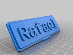 rafael table de la plaque bureau personnalisé 3d print model - Mito3D