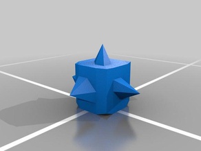 spiked cube 3d printing 3d print model - Mito3D