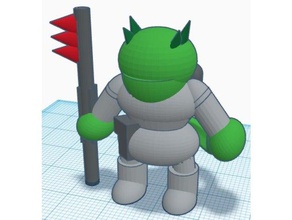 lagarto cara de soldado brinquedo & acessórios para jogos a figura miniatura rpg scifi starfinder 3d print model - Mito3D
