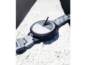 meccanica sun dial orologio gadget quadrante remix sole meridiana guarda 3d print model - Mito3D