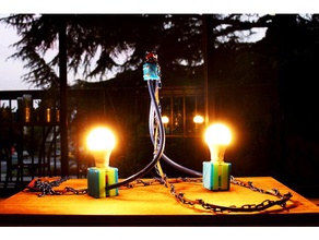candelabro, encantam el ctrico - 2 lâmpada de suspensão da decoração lustre hanging lamp l mpara colgante iluminação 3d print model - Mito3D