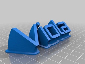 viola office kundengebundene 3d print model - Mito3D